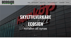 Desktop Screenshot of ecosign.se