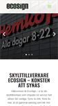 Mobile Screenshot of ecosign.se